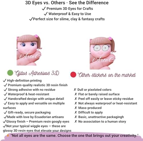 3D Resin Doll Eyes – 7mm Self-Adhesive Craft Eyes (24 pcs / 12 Pairs) – Realistic Cabochon Eyes for Amigurumi, Dolls, Polymer Clay, Cold Porcelain, Felt & DIY Crafts (Gray)