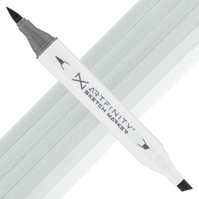 Artfinity Sketch Markers - Pale Jade BG9-2, Vibrant, Professional, Dye-Based Alcohol Markers for Artists, Drawing, Travel, & More