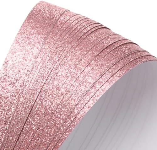 MECCANIXITY 360 Sheets Origami Paper Glitter Stars Papers Rose Gold Fold Paper for Beginner Arts Crafts Projects,0.4 x 9.3 Inch