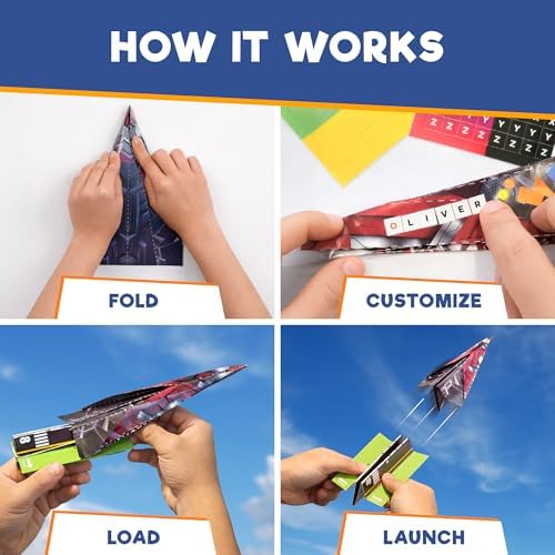 Doctor Jupiter Paper Airplane Book Kit for Kids Ages 4+, Craft Toy