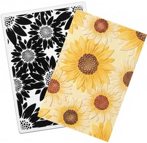 1 Pcs Geiseralie Embossing Folders for Card Making,Sunflower Style