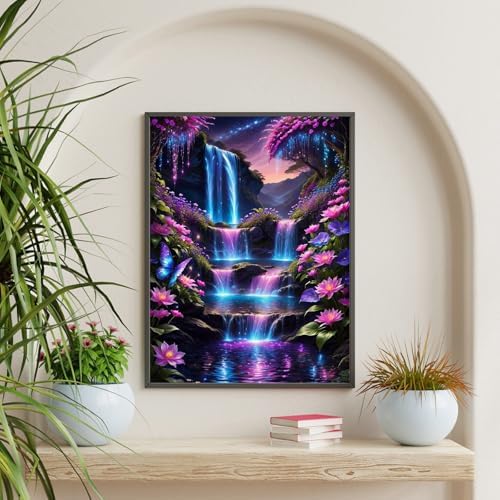 Diamond Art Kits for Adults & Beginners, Waterfall Diamond Painting Kit