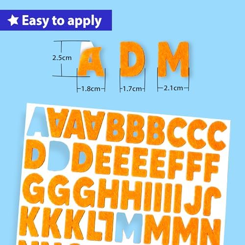 KRAFUN 500+ Felt Letter Stickers No-Mess for Toddlers Ages 3+