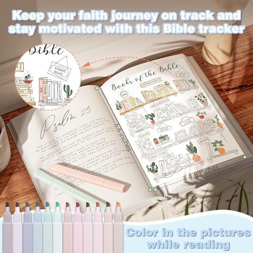 XKDOUS Bible Study Supplies, Bible Journaling Kit with Highlighters，Morandi