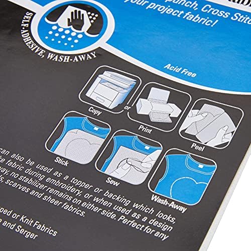 Sulky Sticky Fabri-Solvy Stabilizer 8.5"X11" 12/Pkg