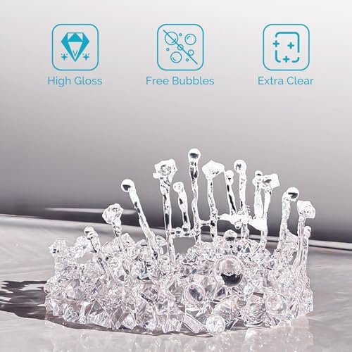 UV Resin 200g Bulk No Odor Upgrade Clear UV Epoxy Resin Kit Hard Fast Cure Jewelry Making Handmade DIY Craft Decoration Coating | Upgraded Formula for Jewelry Making, Handmade Decoration DIY Craft Coating, Cures Fast Under UV Lamp