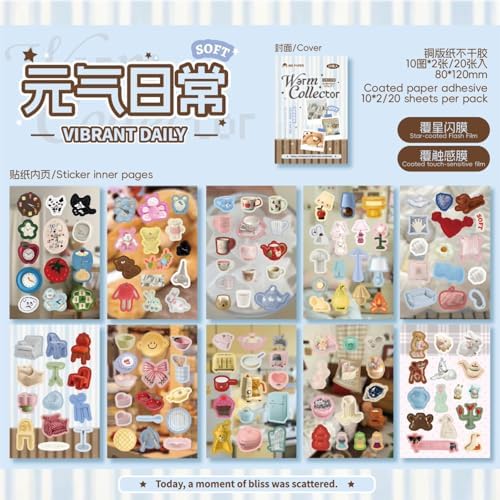 786 Pcs 90s Retro Holographic Japanese City Pop Sticker Book