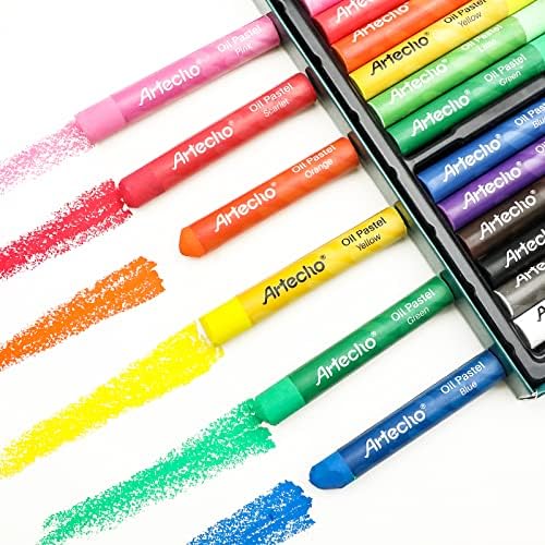 Artecho Oil Pastels Set of 72 Colors (10 x 70 mm) | Soft Oil Pastels, For Art Painting, Drawing, Blending, For Artists, Beginners, Students, Teachers