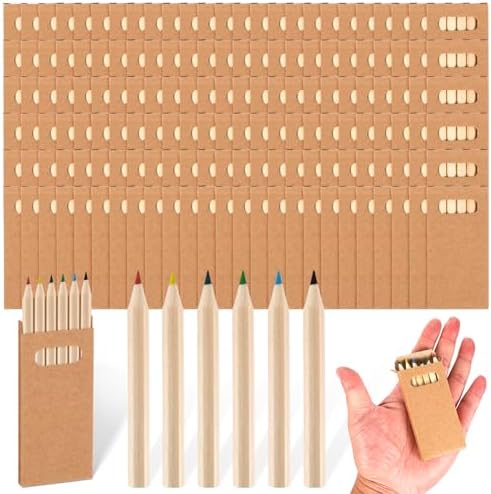 Faccito 150 Packs Mini Colored Pencils Bulk for Kids, 6 Colors
