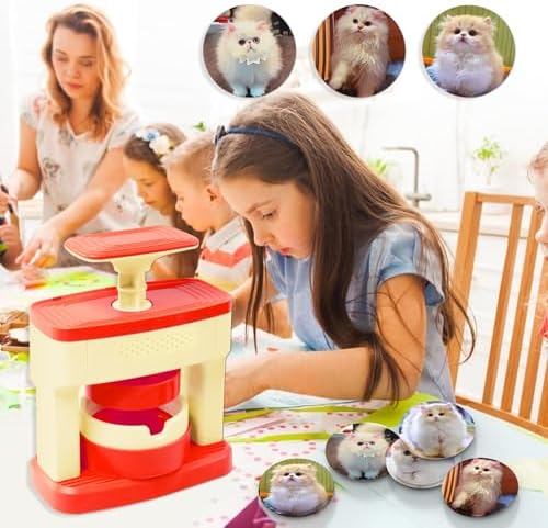 Button Maker Machine 55mm/2.16in, Installation-Free Pin Maker Machine Kit