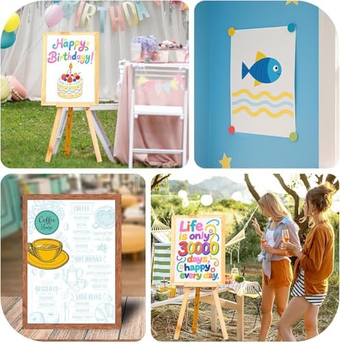 25 Pcs Poster Board 22" x 28" White Poster Paper Bulk, ROOKEA 250 GSM Vision Board for Arts Craft Projects Presentations Drawing Scrapbooking Blank Graphic Display Office Supplies