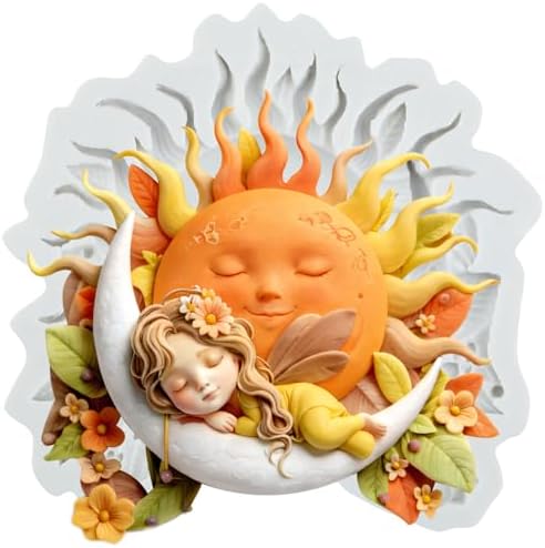 Flower Fairy Polymer Clay Mold Fairy Angels Sun Moon Silicone Molds
