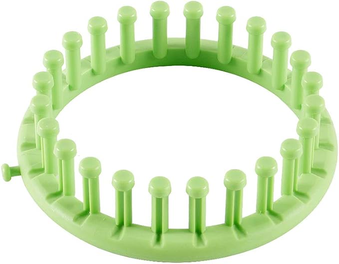 novelinks Round Knitting Looms Set - Set of 5 Plastic Looms Knitting with 1 Knitting Yarn Loom Needle and 1 Plastic Loom Pick (Pack of 2)