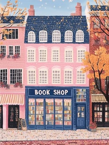 Benjenes Book Shop Diamond Art Kits for Adults, Diamond Painting Kits
