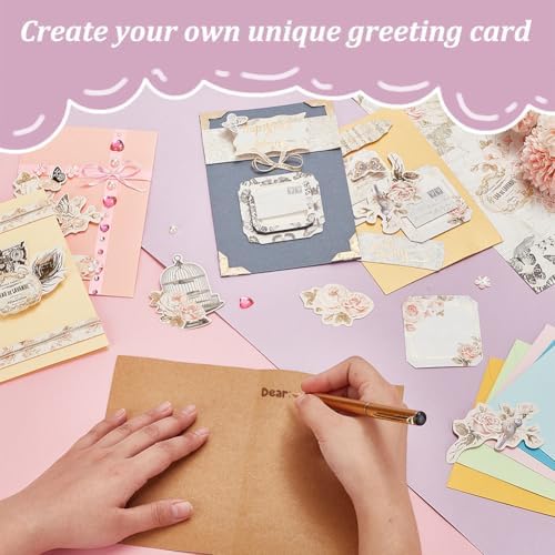 AHANDMAKER DIY Envelope & Card Making Kits for Adults, Handmade Greeting Card Sets Make Your Own Card Crafts for Teacher Appreciation Festival Mother's Day Christmas Birthday Classroom Exchange Gift