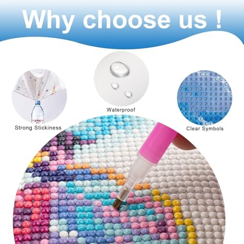 MVVMTOP Diamond Painting Kit for Adults 5D DIY Garden and Heart-Shaped Clouds Full Drill Round Diamond Art Kits for Beginners Crystal Rhinestone Embroidery Painting Home Wall Decor Gift