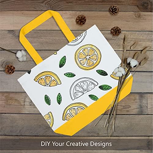 TOPDesign 3-Pack Super Strong Large 12oz Cotton Canvas Tote Bags, Reusable Grocery Shopping Cloth Bags, Fashionable Two-Tone Totes for Crafts, DIY Your Creative Designs
