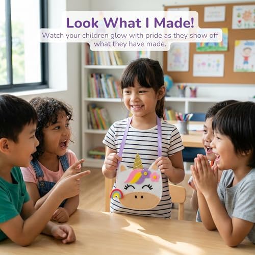 Craftorama Sewing Kit for Kids, Fun and Educational Accessories Craft Set for Girls Age 7-12, Sew Your Own Felt Accessories Craft Kit for Beginners