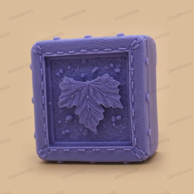 Grainrain Flower Silicone Mold for Soap, Candle & Resin, Thick Reusable DIY Craft Handmade Soap Bar Multi-Use Silicone Mold （14047）