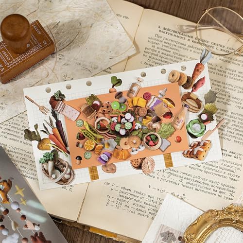 800+ Pcs Y2K Sticker Book - 30 Sheets Vintage Cut-Out Stickers for Junk Journals & Scrapbooking | Retro Ephemera Pack, Journaling Supplies, Craft Embellishments