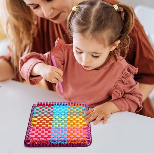 REENLIV Upgraded Weaving Loom Kit Toys for Kids & Adults, DIY Arts & Crafts