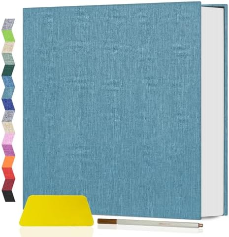 Popotop Photo Album Self Adhesive Scrapbook Album for 4x6 5x7 8x10 Pictures DIY Photo Book as Scrapbooking Supplies Kits, Birthday Gifts for Women Mom Wedding Baby Family Travel