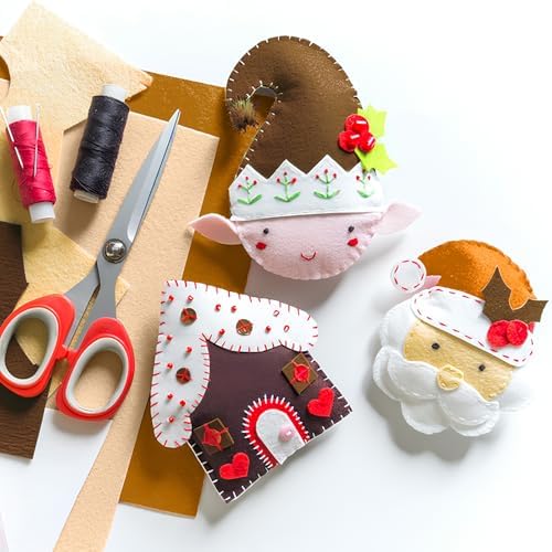 XSEINO 12 Rolls 8"x35"(20.5x90cm) 1.4mm Thick Soft Felt Fabric Sheet 12 Assorted Brown Series Colors Felt Pack for DIY Craft Sewing Squares Nonwoven Patchwork