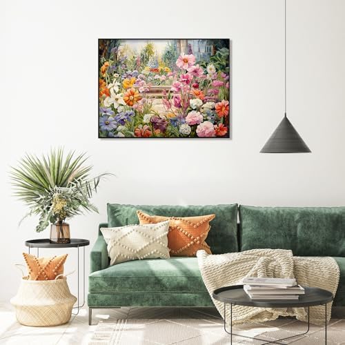Diamond Art Kits for Adults, Garden Diamond Painting Kit, 12 x 16 Inch