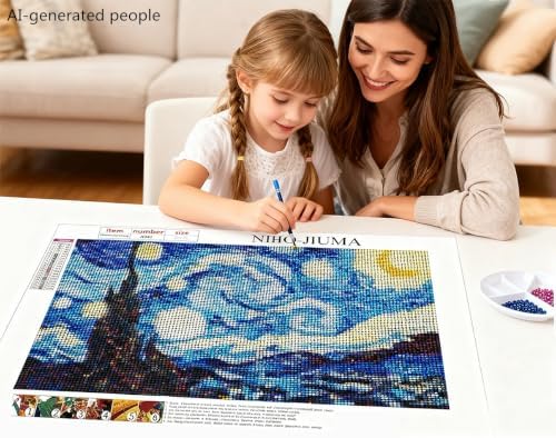 NIHO-JIUMA Diamond Painting Kits, 20x30cm/8x12inches