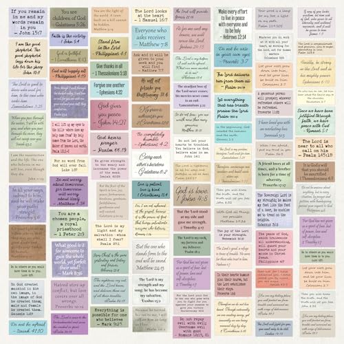 Bible Verse Stickers, Vintage Christian Quotes (180 PCS Unique (Full Set))