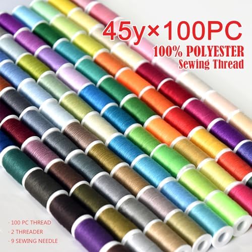 Sewing kit 100 Color Set of Handy Polyester Thread