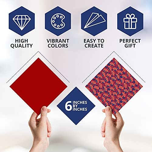 Origami Paper | 350 Origami Paper Kit | Set Includes - 300 Sheets 20 Colors 6x6 | 50 Traditional Japanese Patterns | Origami Book 25 Easy Colored Projects | Kids Crafts | Christmas Gifts for boys 8-12