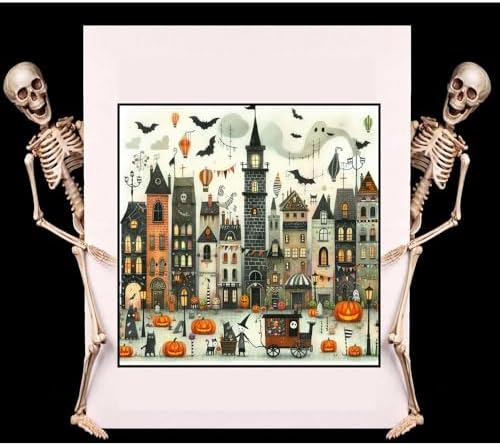 Halloween Diamond Art Kits for Adults,Diamond Painting Kits for Beginner 5D