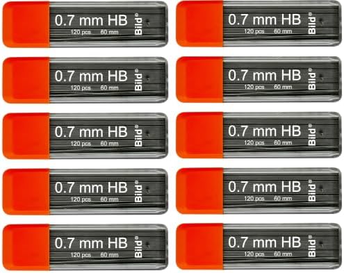 Bild 1200 Premium 0.7 Lead Refills for Mechanical Pencils (HB Mega, 0.7 mm)