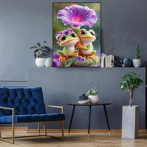 Zythron Diamond Art Kits for Adults,Frog Diamond Painting Kits for Beginner