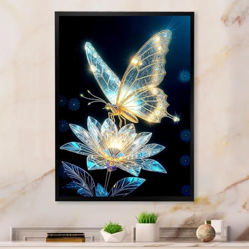 AIBOERL Paint by Numbers Kit for Adults Beginner,Slight Butterfly, 12X16In