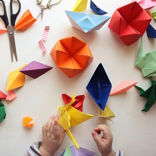 300 Sheets 6" Square Origami Paper, 20 Colors Origami Paper 6x6, Double Sided Color Origami Papers for Beginner, OrigamiPaper for Arts and Crafts