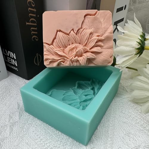 3D Sunflower Soap Mold Flower Handmade Soap Making Mold Scented Candle Wax Mold Resin Art Gypsum Crafts Moulds