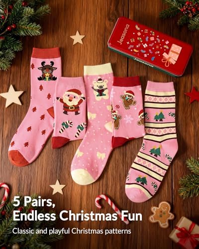 Jeasona Women's Cute Socks Fun Gifts for Wife Mom Daughter Girlfriend