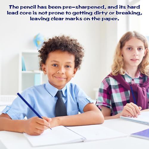 24 Pack Dark Blue Colored Pencils for Kids, Pre-sharpened Art Pencils Back to School Supplies Set, Drawing Sketching Pencils for Students, Teachers, Classroom