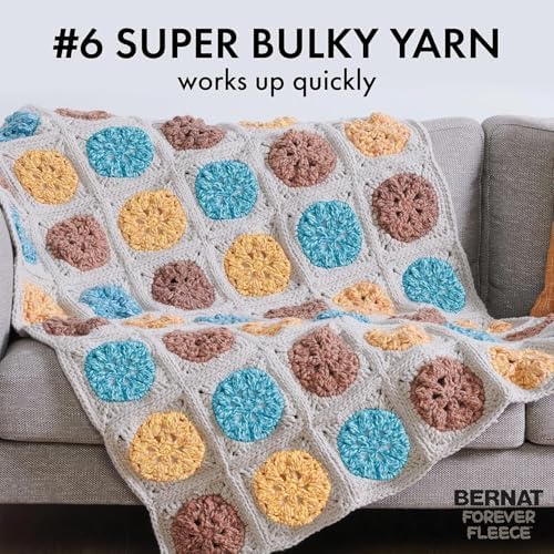 Bernat Forever Fleece Soft Yarn for Crocheting, Sage, 2-Pack