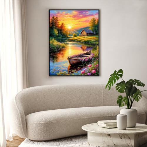 Diamond Art Kits for Adults & Beginners, Sunset Diamond Painting Kit
