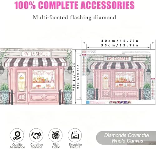 Pink Diamond Art Kits for Adults, Diamond Painting for Beginner 5D DIY