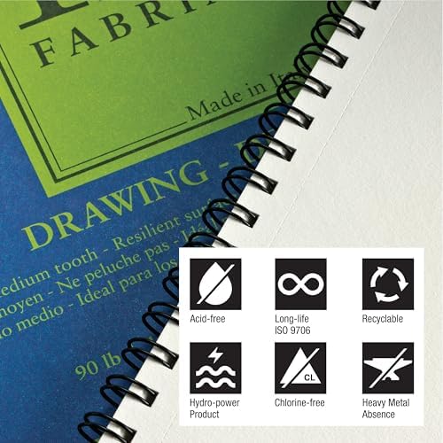 Fabriano 1264 Drawing Pad, 11" x 14", 75 lb.