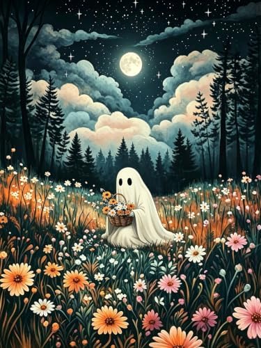 Tabszca Halloween Ghost Paint by Numbers Kit for Adults 16 X 20 Inch