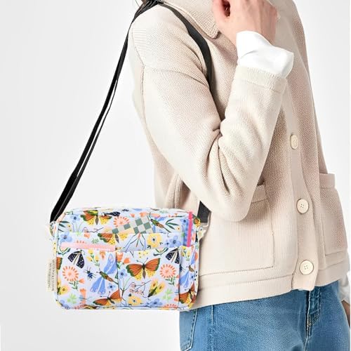 Multiple Pockets Portfolio Organizer with Zippered,Storage Pencil Pouch Bag