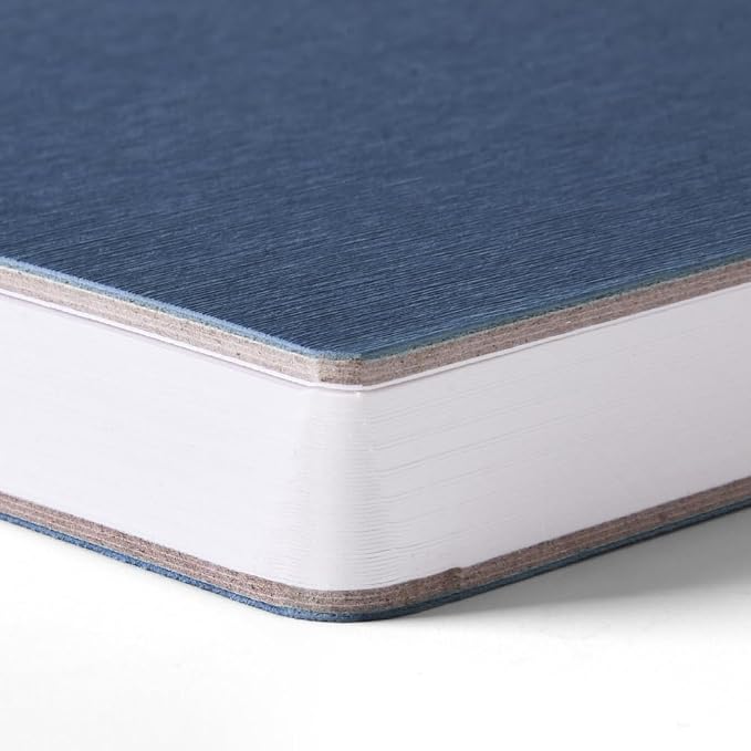 Deep Blue Hardcover Sketchbook Square Hardbound Sketch Journal 4.7 x 4.7 Inch 42 Sheets Art Book 250GSM Ultra Smooth Paper Ideal for Pencils,Water Color Pen,Marker Pen