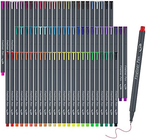 Vanstek 72 Colors Journal Planner Colored Pens, Fineliner Pens for Journaling, Writing Coloring Drawing, Note Taking, Calendar, Planner, Art Office School Gift Supplies