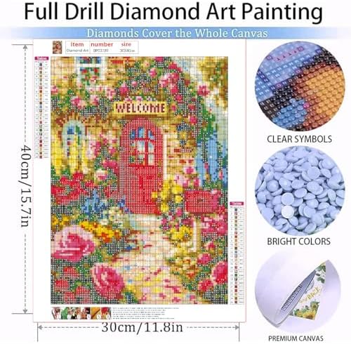 Square Diamond Art Kits for Adults Cute Diamond Painting Kit for Beginner