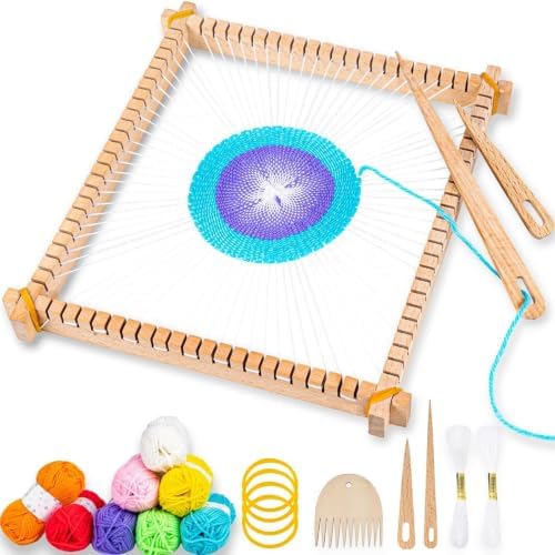 Lemonfilter 10 x 11in Large Coaster Tapestry Weaving Loom Kits for Adult